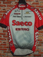 Saeco Estro GIESSEGI Fahrradtrikot Trikot Maillot Radsport Größe L