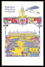 Straubing festpostkarte - ak,