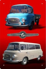 Barkas Blechschild 20x30cm