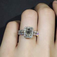 4 Kt Smaragd Diamant Halo