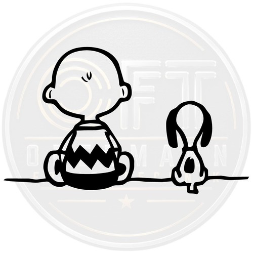 Snoopy und charly aufkleber - aufkleber, 18