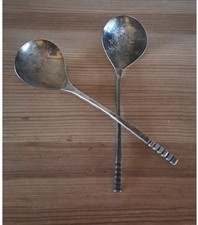 2 Art Déco Silberlöffel