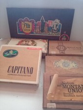 6 Alte Zigarren Holz