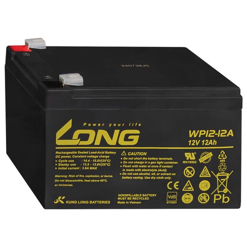 12v 12ah long wp12 vds - 12v, akku