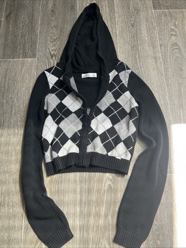 Hollister hoody grau - grau, weiß