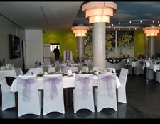 Stretch Stuhlhussen 43 Stück, Universell, Weiß