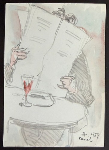 Hans huning zeitungsleser - hans, –
