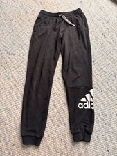 ADIDAS Jogginghose Jungen Gr. 164 Schwarz