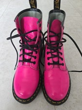 Dr.Martens Boots Stiefel Patent Lamper  Lackleder Hot Pink Neon Gr.37