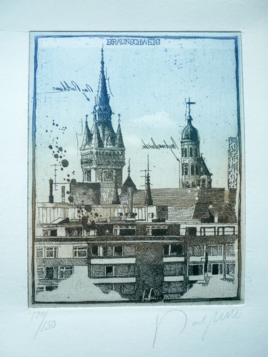 Radierung lithografie - radierung,