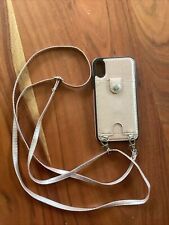 handyhülle iphone 10 x, Mit Halterung und Band, Schutzhülle, Kartenfach Rosa