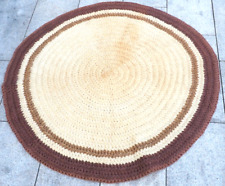 Rund Teppich Naturfaser Handgehäkelt Qualität Nairobi Sisal Ø 120 cm #156iS