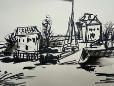 Hafen | Tuschezeichnung