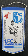 Wimpel 1. FC Magdeburg - FDGB-Pokalsieger 1979, Europapokalsieger - 12,5 x 24 cm