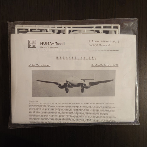 Huma modell heinkel - 1:72,