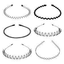 6 Stück Metall Haarband