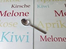 Lufthansa mit Logo - 1x Kaffeelöffel / 94 C - Edelstahl - 12,7 cm