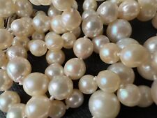 Akoya-Perlenkette  ca. 72 cm 750/18K Weißgold TOP Rarität, ca. 34 Gramm