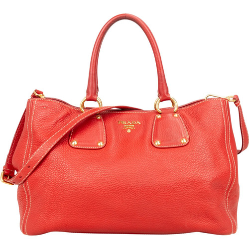 Prada grained red - grained, vitello