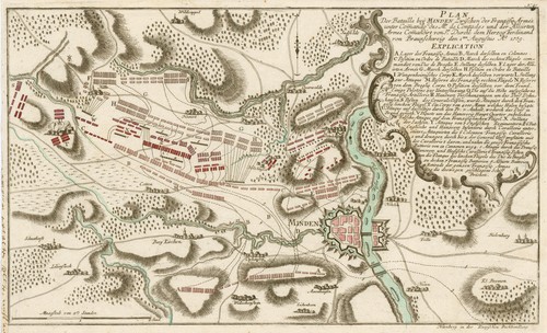 Minden schlacht 1759 - schlacht, original