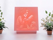Lithophanie Lampe Skull Bookie
