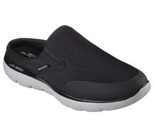 Skechers Herrenschuhe Clogs Pantoletten Hausschuhe Schuhe Slipper schwarz 232296