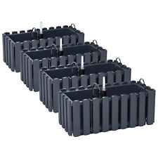 4xBlumenkasten Halterungen 40cm Wasserstandsanzeiger Balkonkasten Schwarz