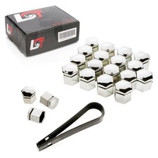 20x Abdeckkappen Radschraubenkappen Radschrauben Set chromfarben 17mm für JAGUAR