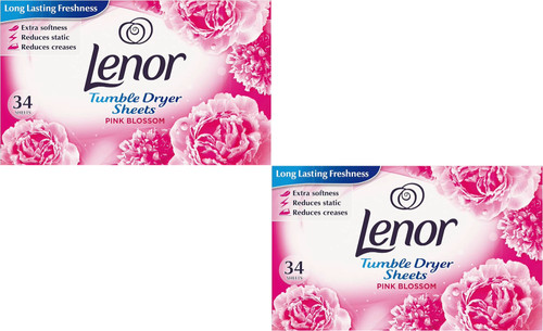 Lenor dryer sheets pink - lenor,