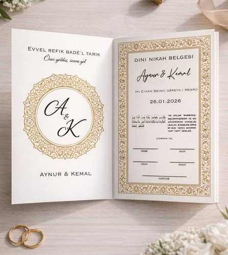 Dini nikah belgesi - dini,