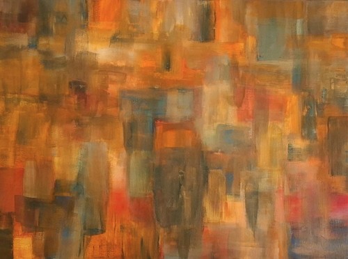 Acryl bild abstrakt - acryl,