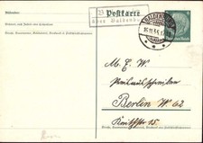 E 1527 Pommern Landpoststempel