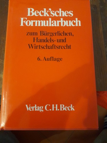 Becksches formularbuch zum - formularbuch,