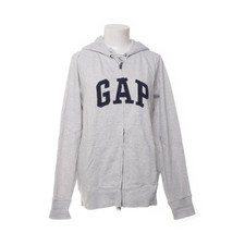 Gap, Kapuzenpullover, Größe: L, Grau, Baumwolle, Print, Sweat, Damen #YLL