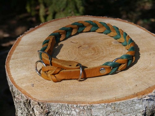Fettlederhalsband - , m