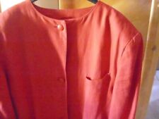 Trixi Schober Leinen-Longblazer/Gehrock,  Gr. 44,  "knallrot", gepflegter Zust.