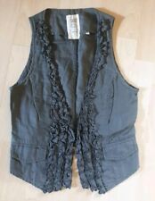 Wunderschöne Weste von Opus Gr. 36 S, graublau, Boho Hippie Festival