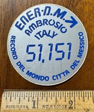 Vtg Bike Race Decal Francesco