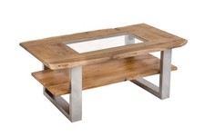 Couchtisch mit Glaseinsatz