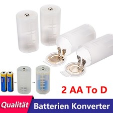 1- 2 AA zu D Batteriehalter