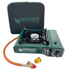 Gaskocher Camp Allgas im Koffer, einflammig, Campingkocher mit Piezo - GARDINGER