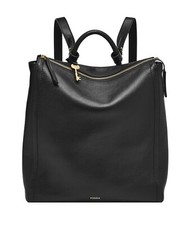 Fossil Parker Convertible Backpack Rucksack schwarz Leder Tasche black