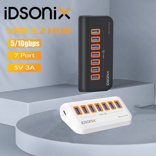 Idsonix 7port hub usb - 4/7port,