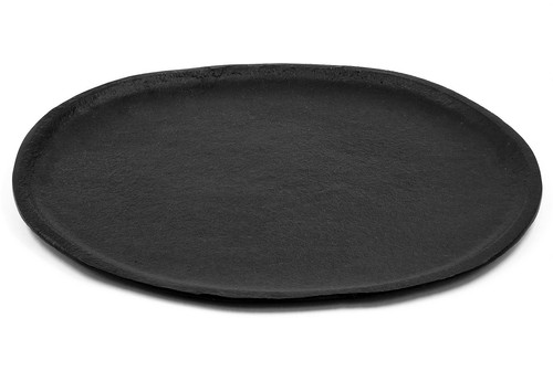 Dekoteller aus aluguss schwarz - dekoteller,