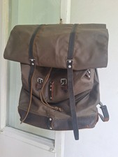 Schweizer Armee Rucksack 70er Jahre Vintage Leder Tasche