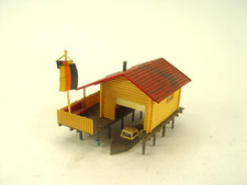 Bootshaus mit Boot -  Faller  HO Fertigmodell  - #286  #E   - gebr.