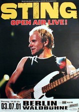 Sting konzertplakat von 2001 - sting,