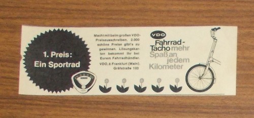 Seltene werbung vdo - seltene,
