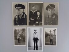 6 Fotos Postkarten Soldaten