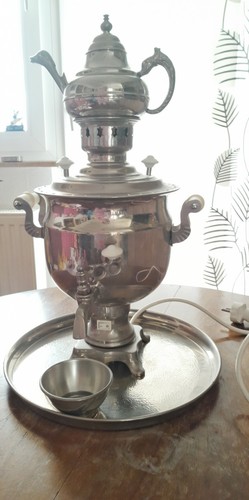 Elektrischer samowar silber - samowar,,